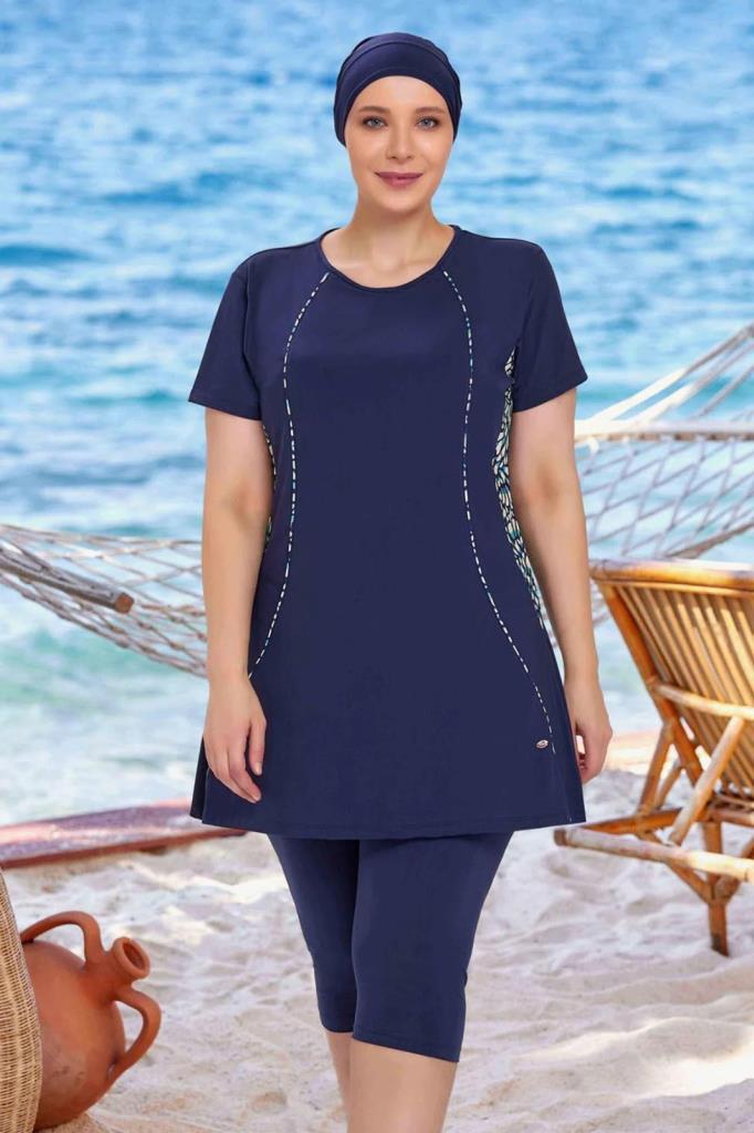 Adasea 3934 Helga Lacivert Büyük Beden Yarı Kapalı Mayo Adasea 3934 Helga Lacivert Büyük Beden Yarı Kapalı Mayo