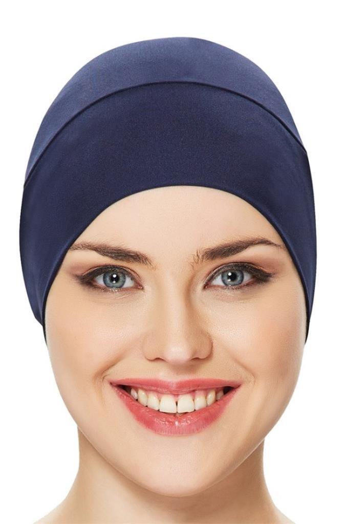 Adasea Düz Lacivert Tesettür Mayo Bonesi Adasea Düz Lacivert Tesettür Mayo Bonesi