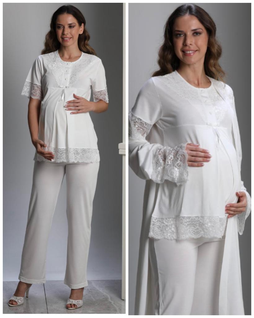 BirolGaye 2110 Hamile Lohusa 3 Lü Pijama Sabahlık Tk BirolGaye 2110 Hamile Lohusa 3 Lü Pijama Sabahlık Tk