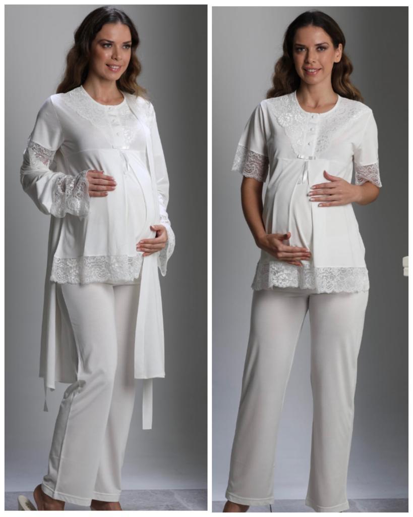 BirolGaye 2110 Hamile Lohusa 3 Lü Pijama Sabahlık Tk BirolGaye 2110 Hamile Lohusa 3 Lü Pijama Sabahlık Tk