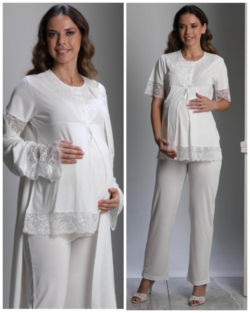 BirolGaye 2110 Hamile Lohusa 3 Lü Pijama Sabahlık Tk BirolGaye 2110 Hamile Lohusa 3 Lü Pijama Sabahlık Tk
