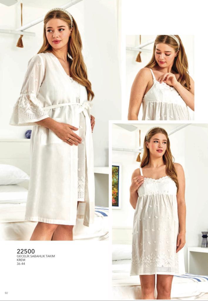 Cossy By Aqua 22500 Fistolu Hamile Lohusa Gecelik Sabahlık Takım Cossy By Aqua 22500 Fistolu Hamile Lohusa Gecelik Sabahlık Takım