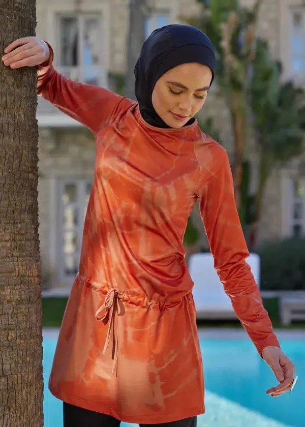 Mayovera Batik Tarçın Tek Üst Mayo